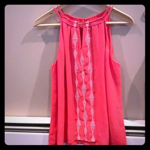 ⭐️sale⭐️Gorgeous hot pink and white top